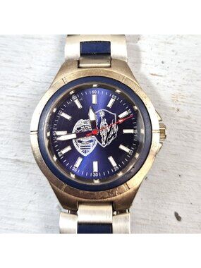 San Diego Police Officers Association Wrist Watch Blue Dial Quartz Japan Movt